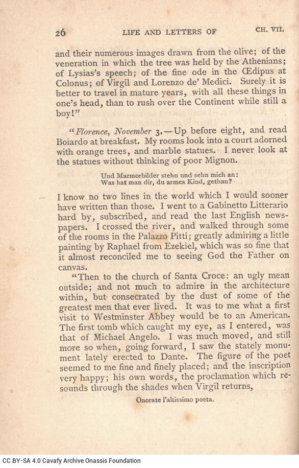 16 x 11 cm; bound with GR-OF CA CL.7.84. 2 s.p. + VII p. + 286 p. + VI p. + 281 p. + 3 s.p., l. 1 bookplate CPC on recto, p. 